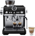 De'Longhi La Specialista Opera EC9555.BK, Machine ¨¤ caf¨¦ Espresso avec Moulin ¨¤ Caf¨¦ Int¨¦gr¨¦, Fonction d'infusion froide, Comprend un baton de vapeur pour mousser le lait, Comprend des accessoires(Noir/Argent)
