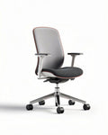 Chaise de bureau réglable en tissu et plastique - 60 x 60 x 100cm