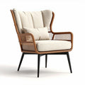 Fauteuil en rotin pour salon ou terrasse - 80 x 75 x 90cm