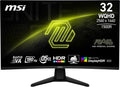 MSI MAG 32CQ6F ¨¦cran Gaming incurv¨¦ FHD de 32 - Dalle Rapid VA 2560 x 1440 1500R, 180 Hz / 0,5ms, DisplayHDR 400, AMD FreeSync, AI Vision, Compatible VESA, inclinable - HDMI 2.0b, DP 1.4a