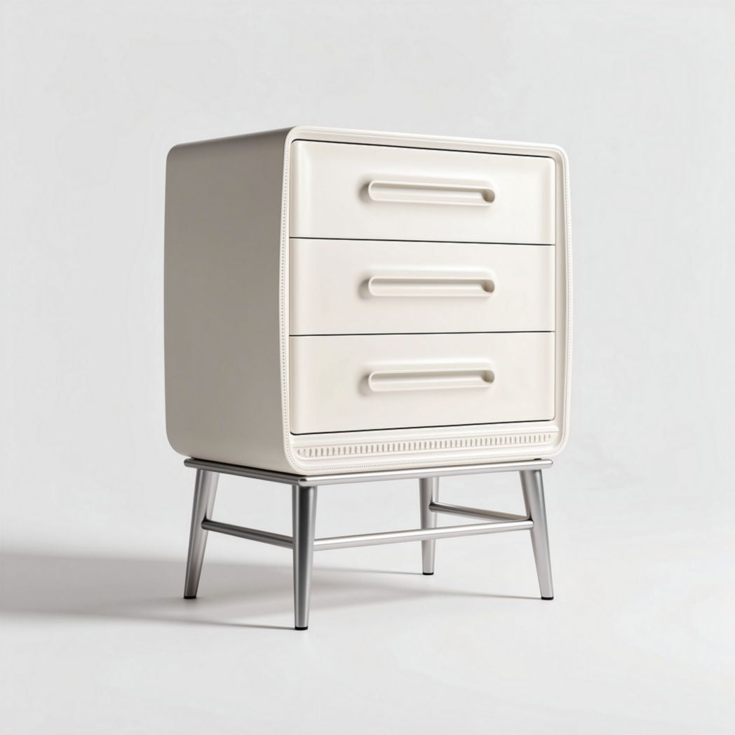 Commode de chambre à coucher avec trois tiroirs en MDF - 50 x 40 x 60cm