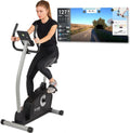 - V¨¦lo d¡¯Appartement Motoris¨¦ CV-351 ¨C Masse d'Inertie 10kg - R¨¦sistance Magn¨¦tique ¨¤ 16 Niveaux - 7 Programmes d'Entra?nement - Selle Ajustable - Connectivit¨¦ Application Kinomap(Noir)