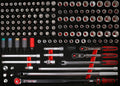 KS TOOLS Jeu de cl¨¦s ¨¤ douille 1/2' dans insert en mousse, 149?pcs ( 821.0149 )(d¨¦faut)