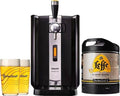 Pack Tireuse ¨¤ bi¨¨re PerfectDraft Leffe Blonde + 2 verres PerfectDraft 50 cl 5 euros de consigne inclus(Noir/Argent)