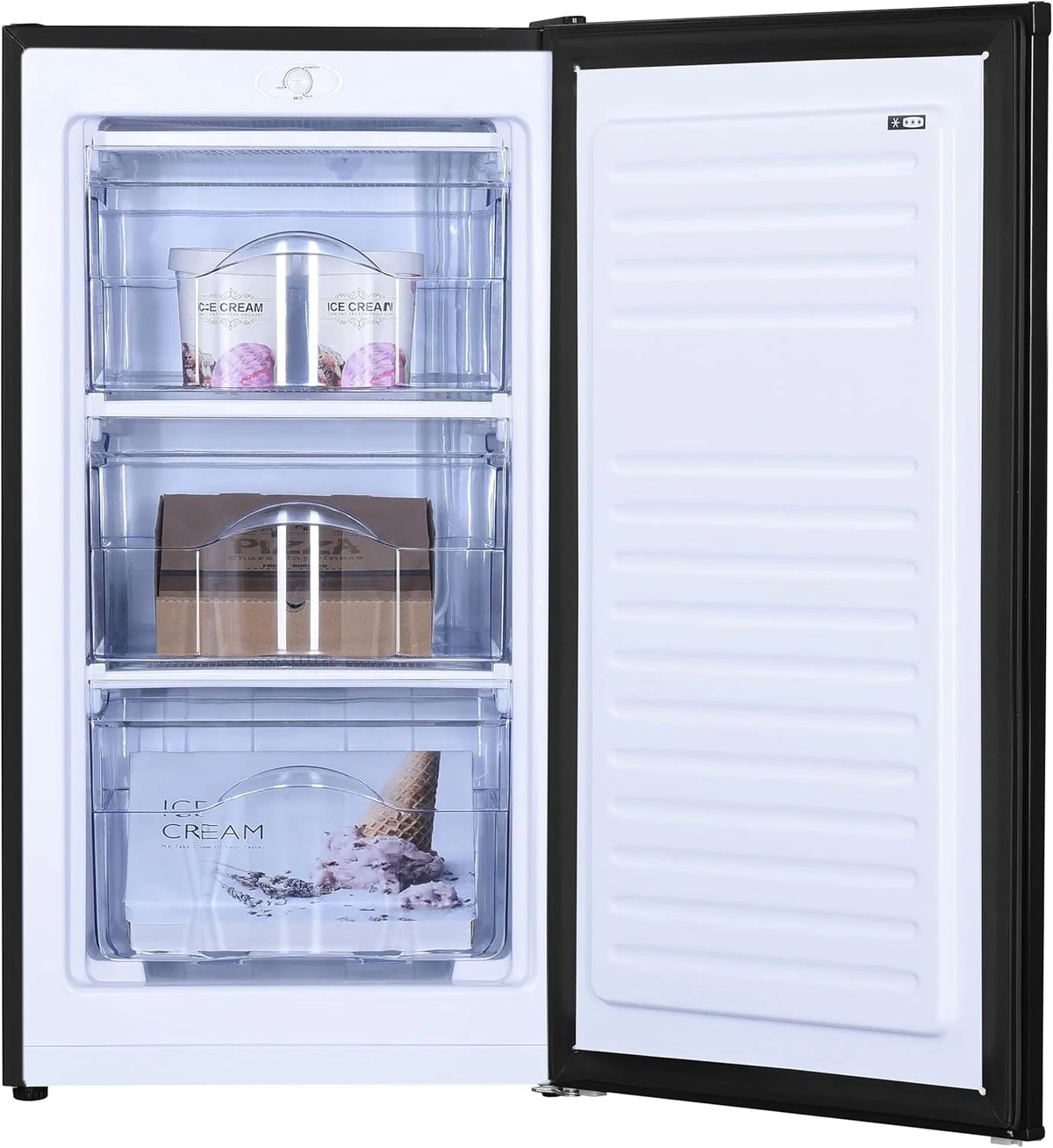 PRIMO PR150DV cong¨¦lateur table top 64L, pose libre, classe D, noir