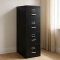 Classeurs armoire ¨¤ tiroirs m¨¦tallique noire 4 tiroirs(Noir)