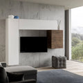 ¨¦l¨¦ment mural pour salon, meuble TV avec ¨¦tag¨¨res pour chambre et am¨¦nagement int¨¦rieur 204 cm