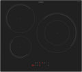 Candy CI633C/E14U Plaque ¨¤ induction, 3 zones, 60 cm, 9 niveaux de puissance et booster, 7,2 kW, commandes centrales, indicateur de chaleur, verrouillage de s¨¦curit¨¦, alerte surchauffe et d¨¦versement,(Noir)