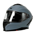 Casque Moto Int¨¦gral Road Vision Wayscral Visi¨¨re Solaire Gris Taille(Gris/Noir)
