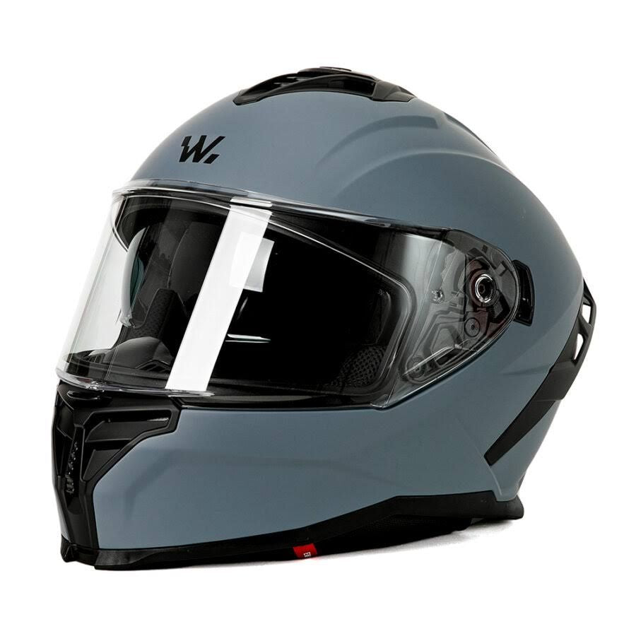 Casque Moto Int¨¦gral Road Vision Wayscral Visi¨¨re Solaire Gris Taille(Gris/Noir)