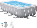 Intex kit Piscine Prism Frame rectangulaire Tubulaire (l) 4,00 x (l) 2,00 x (h) 1,22m
