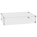Easyfires Glasombouw 78 x 30 cm Zilver