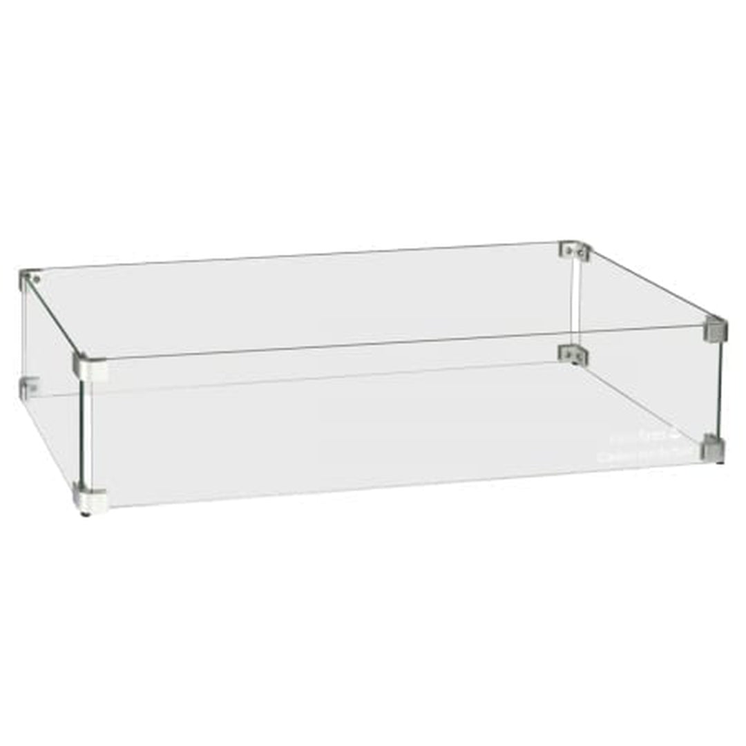 Easyfires Glasombouw 78 x 30 cm Zilver