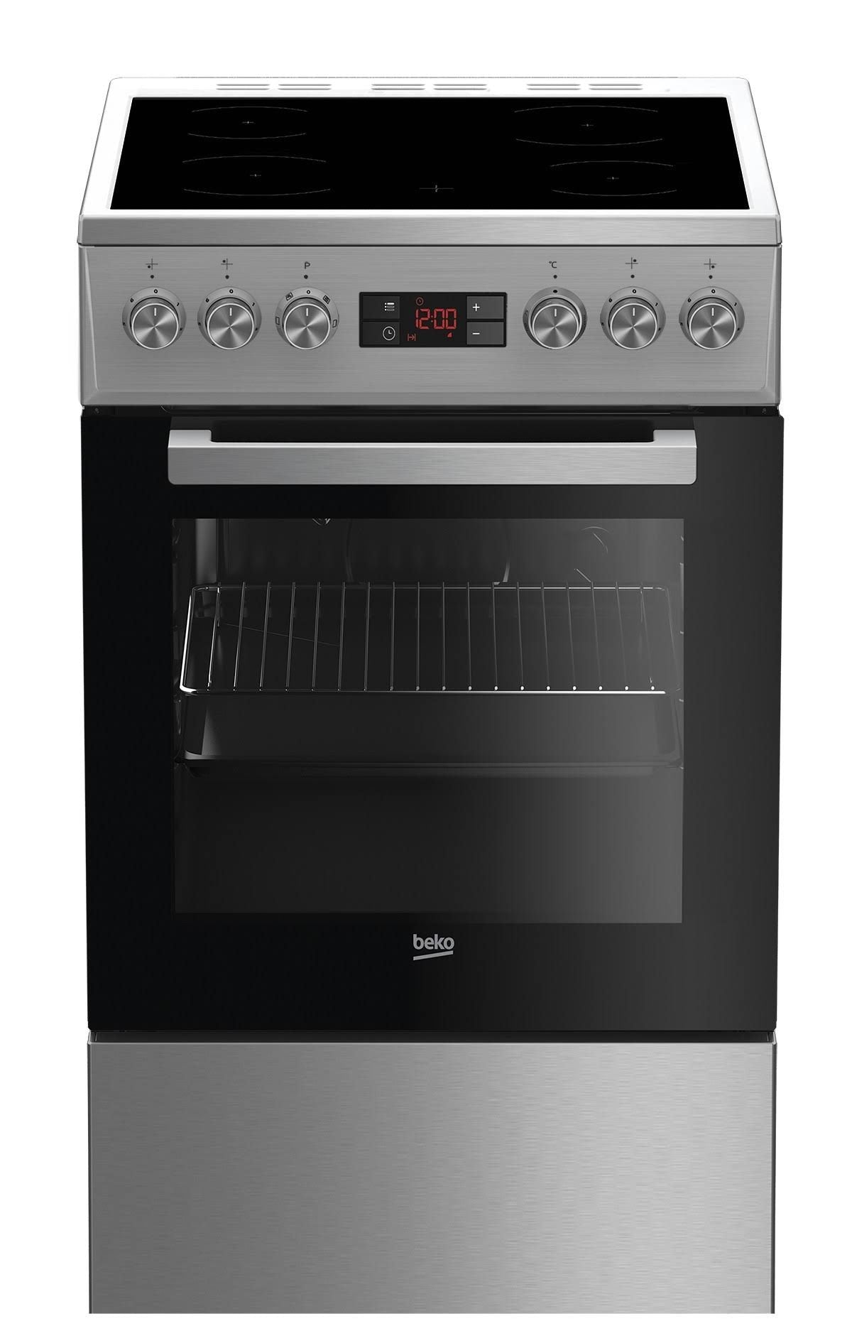 Beko Cuisini¨¨re vitroc¨¦ramique FSM57300GX(Noir/Argent)