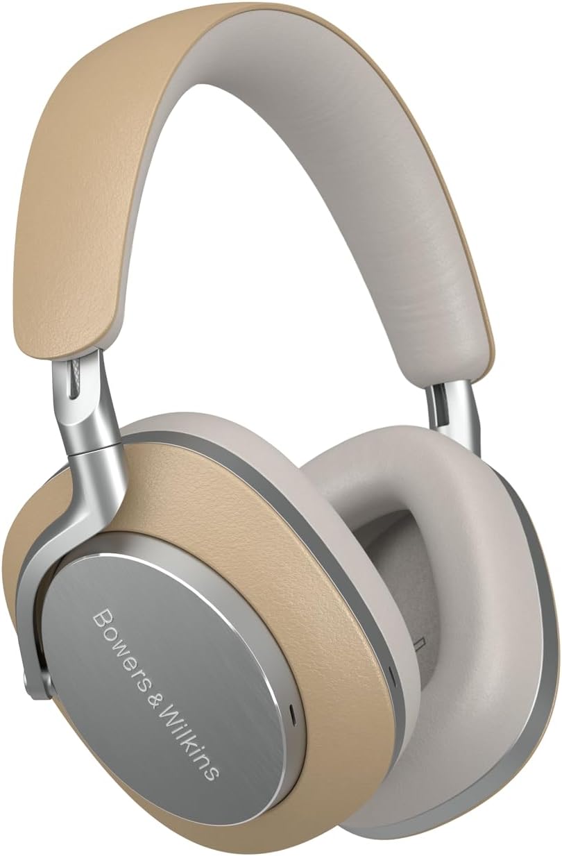 Bowers  Wilkins Px8 Casque Supra-Auriculaire sans Fil, Suppression du Bruit, Bluetooth 5.0, Charge Rapide, 30 Heures de Lecture Haute R¨¦solution, Microphone Int¨¦gr¨¦ - Marron Clair(Havane)