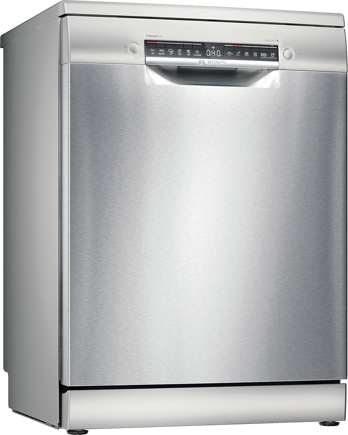 Bosch SMS4EMI01E - S¨¦rie 4 - Lave-vaisselle Pose-libre - 60 cm - 14 couverts - Silence Plus 42 dB - Inox