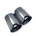 Embout de Silencieux d'¨¦chappement en Fibre de Carbone group, pour BMW M P M2 F87 M3 F80 figur¨¦ F82(Noir/Gris)