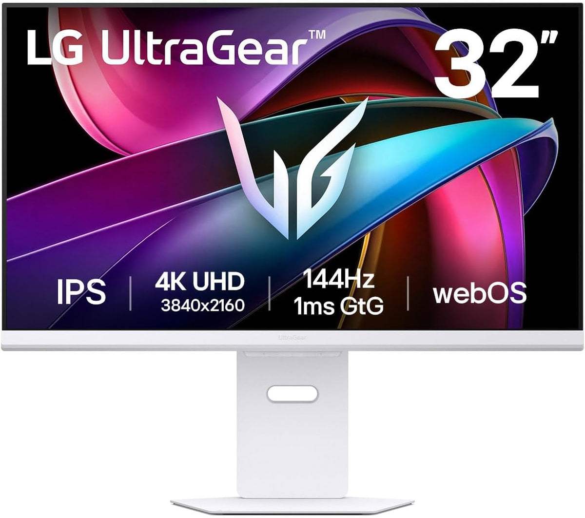 LG Ultragear 32G810SA-W Ecran PC Gaming 32 - Dalle IPS r¨¦solution UHD (3840x2160), 1ms 144Hz, DisplayHDR 400, DCI-P3 95 pour cent (CIE1976), FreeSync Premium, G-Sync Compatible(Blanc)