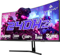 Amzfast Ecran Pc Gamer Incurv¨¦ 34 Pouces, 240Hz, UWQHD 3440x1440 (21:9), 1 ms MPRT, Eyes Care, sRGB 130 pour cent, Adaptive Sync, HDR, HDMI 2.1 * 2, DP 1.4 * 2, VESA 75x75, PIP/PBP, AMZG34C5QPro