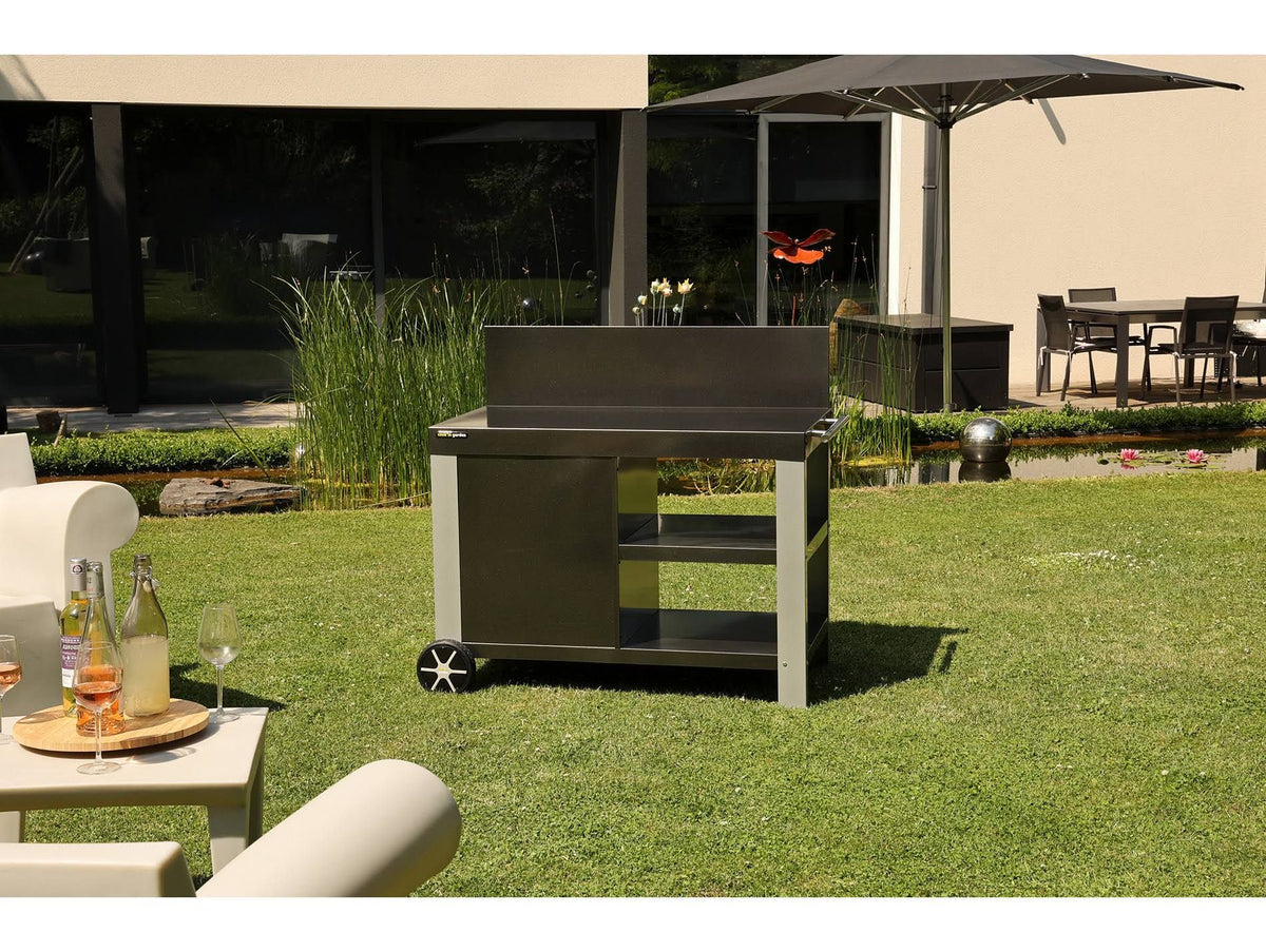 Desserte en m¨¦tal NOVA 110 Cook In Garden(Noir/Gris)