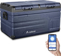 AAOBOSI 46 L Glaciere a Compression, Glaciere Electrique Double Zone, 12 V/24 V et 100-240 V Frigo Camping, -20 ¡æ ¨¤ 20 ¡æ, pour Voiture, Camion, Bateau, Camping-Car(72L)