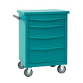 Servante ¨¤ outils en acier avec roulettes 4 tiroirs vert(Vert)