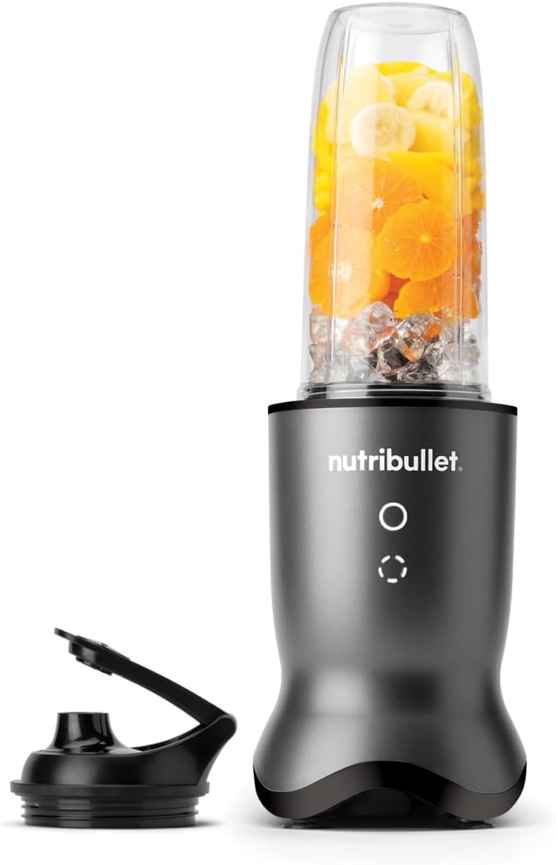 Nutribullet Pro 1200, Blender ¨¦lectrique, Broyeur, Smoothie Blender, Blender multifonctions, puissance 1200w, verres 700ml et 900ml, noir, NB120MB(1000W)